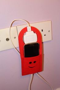 Cell phone charger holder, wall charging station, FELT, docking station, phone charging pouch, cell phone charger