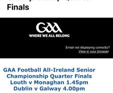 1 All Ireland Quater Final Ticket