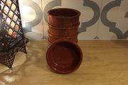 Cermer Terracotta Ramekin / Tapas Dish / Creme Brulee Dish Set of 6 (11cm x 3.5cm)
