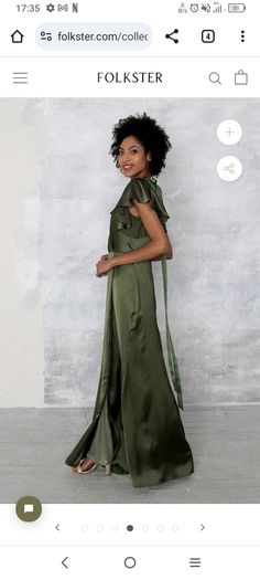 Folkster olive dress size S