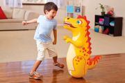Inflatable Standing Boxing Bag Tumbler Toys Safety Air Stuffed Bop Animal Bag Tumbler Toy Children Beach Activity Game Supply