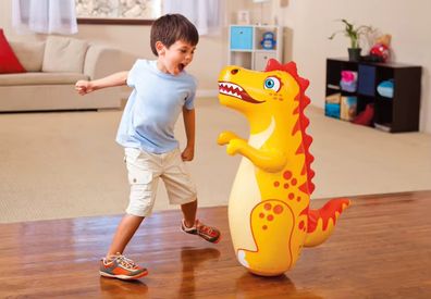 Inflatable Standing Boxing Bag Tumbler Toys Safety Air Stuffed Bop Animal Bag Tumbler Toy Children Beach Activity Game Supply
