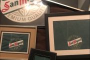 Framed San Miguel Linen Bar Signs