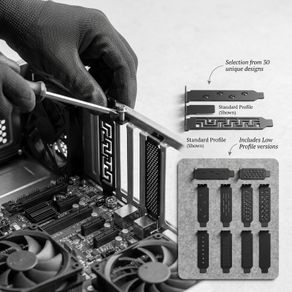 PC Case PCI Slot Covers - 30 Unique Airflow Designs