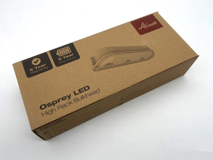 Ansell Emergency LED Bulkhead Light 8W 3Hr Maintained AOSLED/3M/ST 550lm 6500K IP65