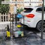Garden Tool Tower Storage Rack 360 Rotating Garden Tool Holder Stand Storage Organizer Shelf with 6 Wheels Heavy Duty Rolling Tool Cart for Lawn Garage Shed Workshop Patios Image 7