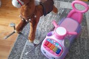 Rocking hors  and ride on car. Both for 10e