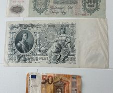 russian banknote 1912 500 rubls  biggest banknote ever !!
