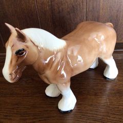 Shire horse caramel color ornament