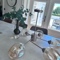 Semi flush light fitting