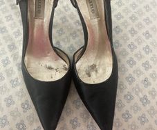Dune satin heels