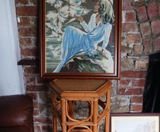 Large Framed Cross-stitch Framed Picture