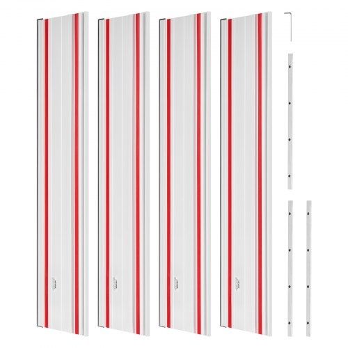 2794 mm Cutting Range, Kit Includes 2 x 698.5 mm Aluminum Extruded Guide Rails and 3 Connectors, Compatible with Makita, Festool & WEN Track Saws, for Woodworking Projects
