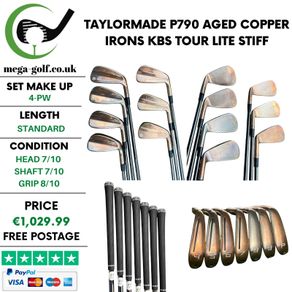 Taylormade P790 Aged Copper Irons / 4-Pw / Kbs Tour Lite Stiff
