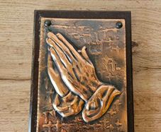 Copper Rathbanna Hand Wrought Praying Hands