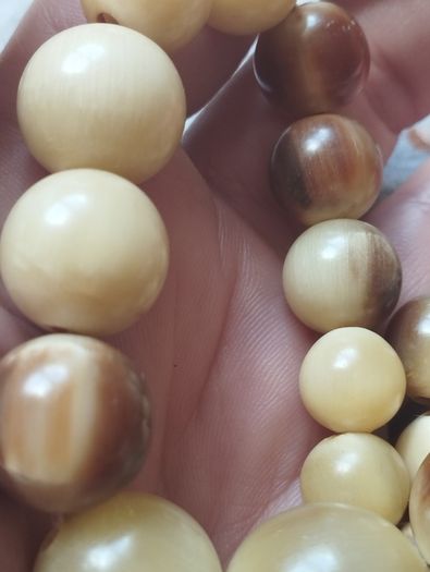 Vintage natural horn beads.