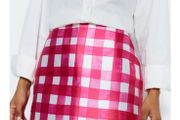 Warehouse pink &amp; white skirt