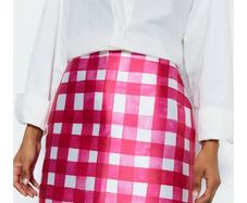 Warehouse pink & white skirt