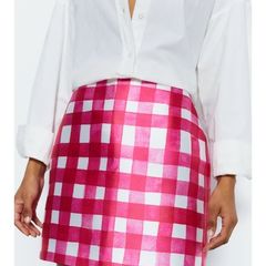 Warehouse pink & white skirt