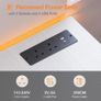 120cm Computer Desk with Drawers Office 2 Sockets USB Ports Reversible PC Table Storage Study for Home Bedroom White Image 5