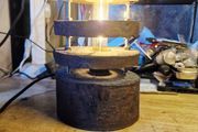 Handcrafted livewood tiered lamp