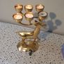brass Deer tea candle holder Image 4