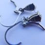 Vintage Sterling Silver Drop Earrings 1,84g Image 5