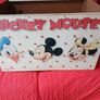 Vintage American Toy Mickey Mouse Wooden Toy Chest / Storage Box Image 7