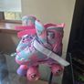 Glitter Light Up Glow Roller Skates Adjustable Size 13-2 as new Image 2
