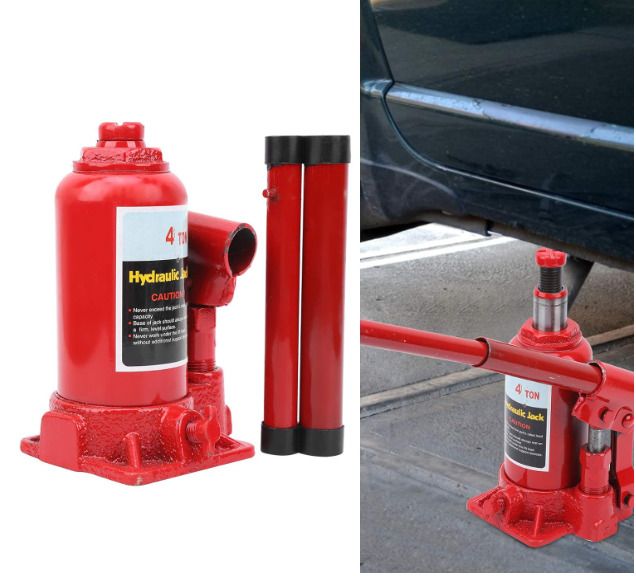 4T Bottle Jack Heavy Duty Hydraulic Bottle Jack Hand Operated Hydraulic Jack for Auto Repair and Lift