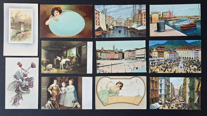 250 Vintage Postcards more than 100 Years Old Large Collection
