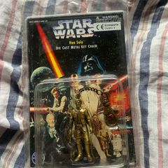 STAR WARS Han Solo Die Cast Metal Keychain - '97 - Placo Toys New