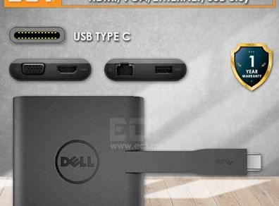 Brand New Dell DA200 USB-C to HDMI / VGA / Ethernet / USB 3.0 Adapter Original
