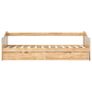 Pull-out Sofa Bed Frame Pinewood 90x200 cm Image 4