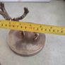 Vintage Brass effect Deer on circle base. Image 9