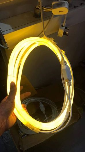 Amber Flexi Neon LED Light 3 Meters