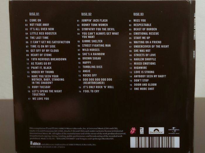 The Rolling Stones Grrr! Greatest Hits 3 CD Album