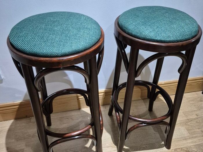 Pair of Vintage Bentwood Bar Stools