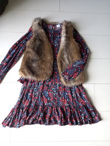 Girls dress and gillet