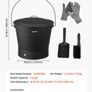 Fireplace Ash Bucket Set 9.8L with Lid Image 7