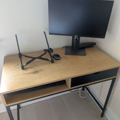Office desk with storage compartment