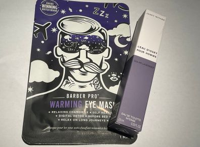 mens grooming bundle issey miyake 10ml and barber pro eye mask