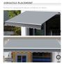 3 x 2.5m Manual Retractable Sun Shade Patio Awning Image 6