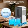Dehumidifier for Bedroom, 2300ml Small Dehumidifiers with Auto Shut Off, 24H Timer, Auto Defrost & 7 Colour Light, Portable Dehumidifier for Bathroom, Wardrobe and Basement Image 6