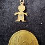 14k Gold Child necklace pendant Image 3