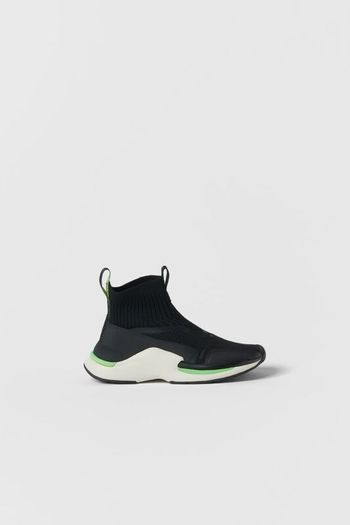 Zara Kids/ Technical High-top Sneakers