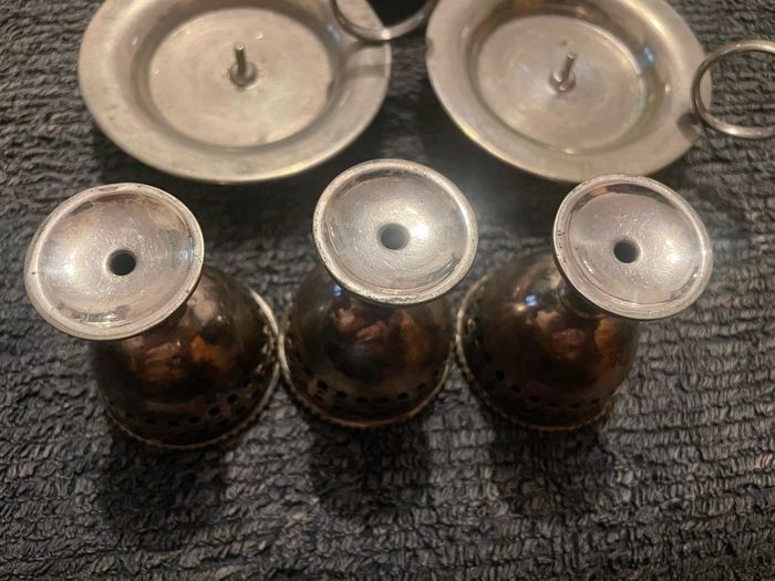 Antique egg cup and stand