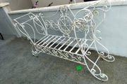wrought iron bench