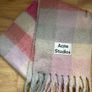 Acne Studios Pink Patterned Striped Scarf dupe Image 7
