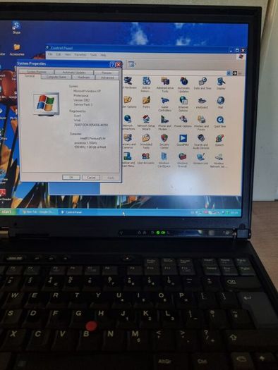 Vintage ThinkPad T42 Laptop Pentium M 1.7Ghz 1GB RAM 40GB HDD